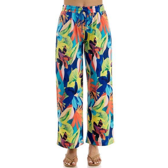 Women\'s Wide Leg Pull On Dty Knit Pant With Elastic Waist And Self Adjustable🌟